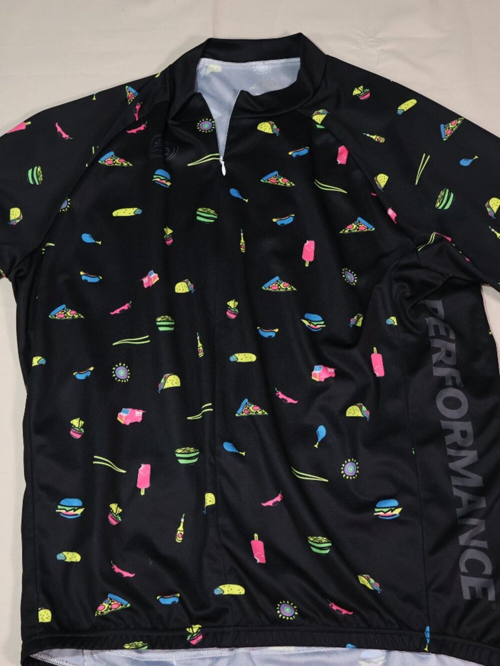 Performance Bike Cycling Jersey in Retro Pattern, XXL